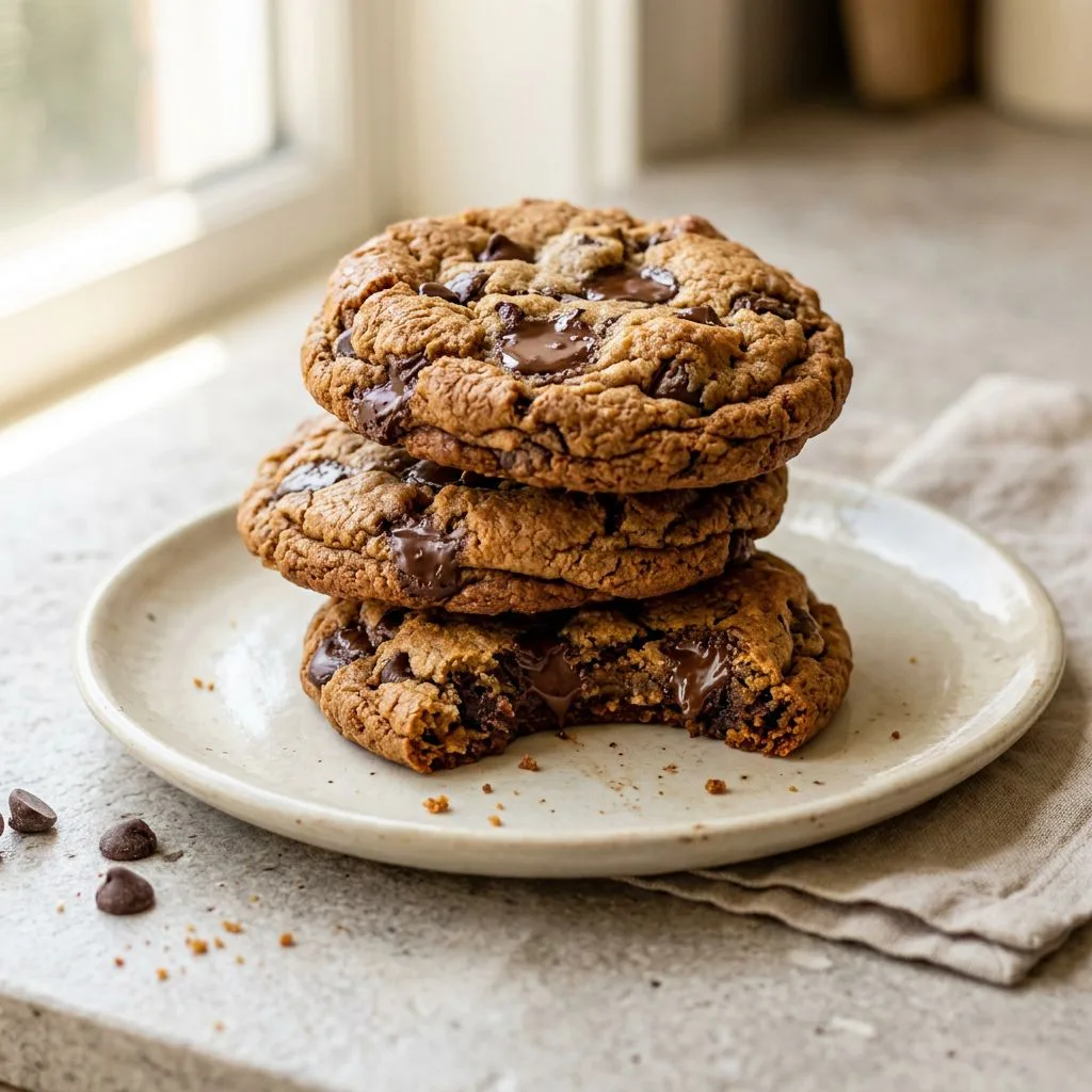 Thick & Gooey Gluten Free Chocolate Chip Cookies