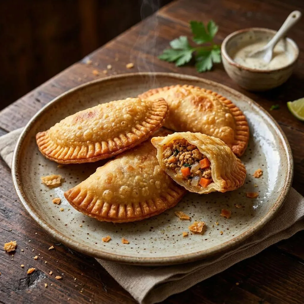 Yuca Empanadas with Ground Chicken