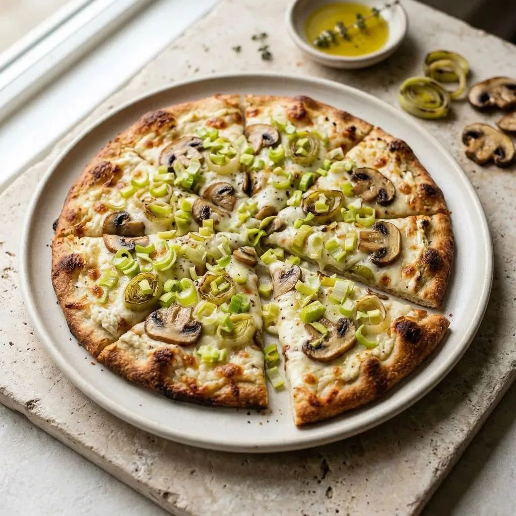 Gluten-Free White Veggie Pizza